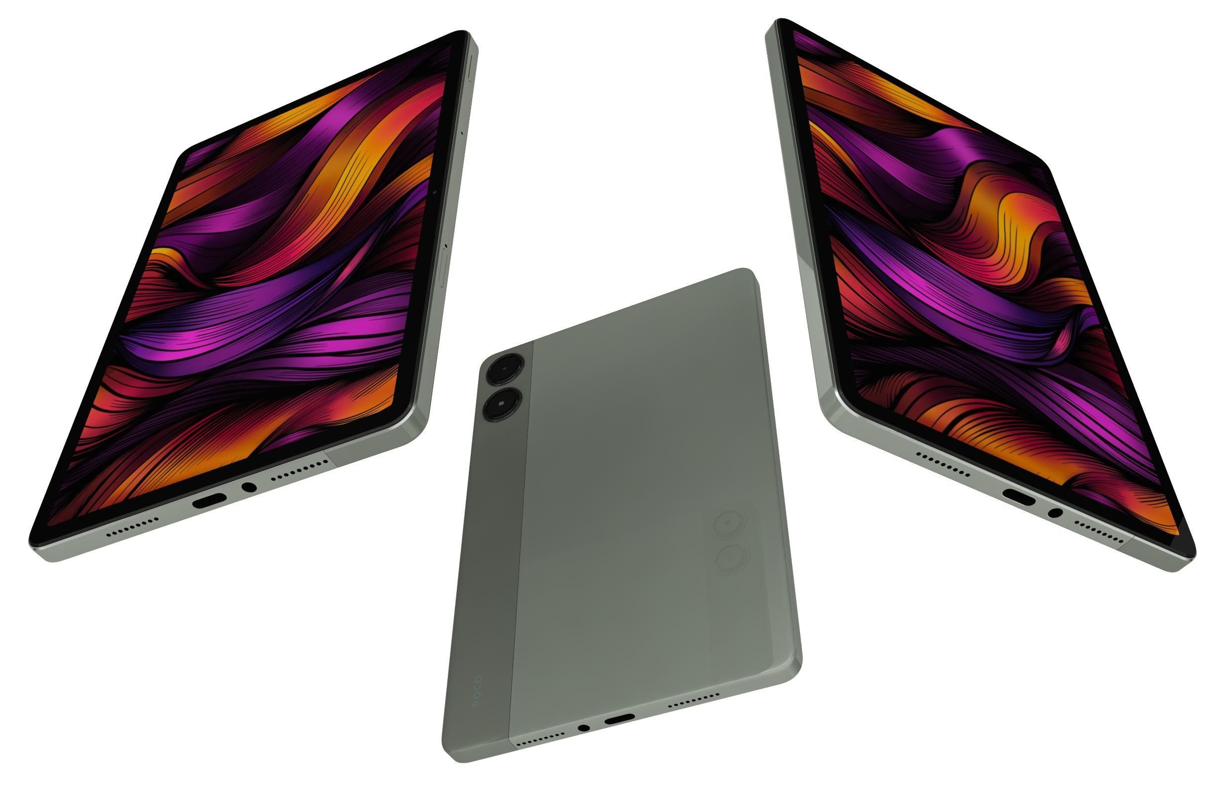 Xiaomi Poco Pad 5G Pistachio Green 3D model_2