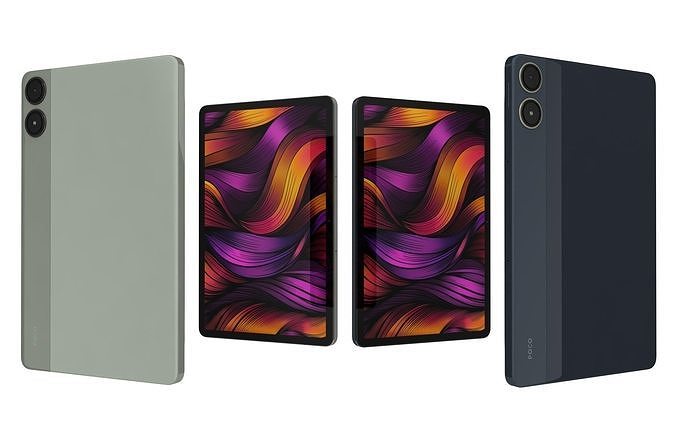 Xiaomi Poco Pad 5G Black And Pistachio Green 3D model