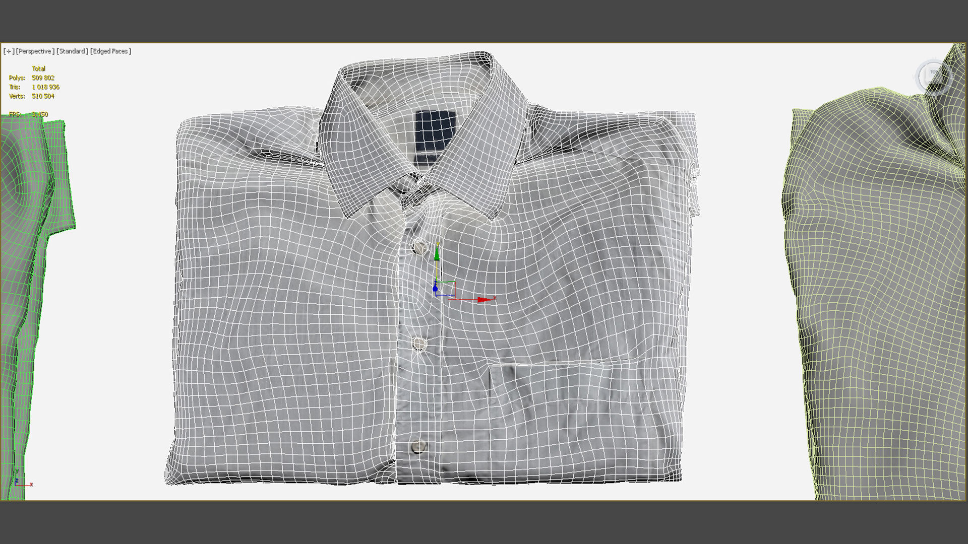 Folded polo and shirt collection Generic casual business 3D model_12