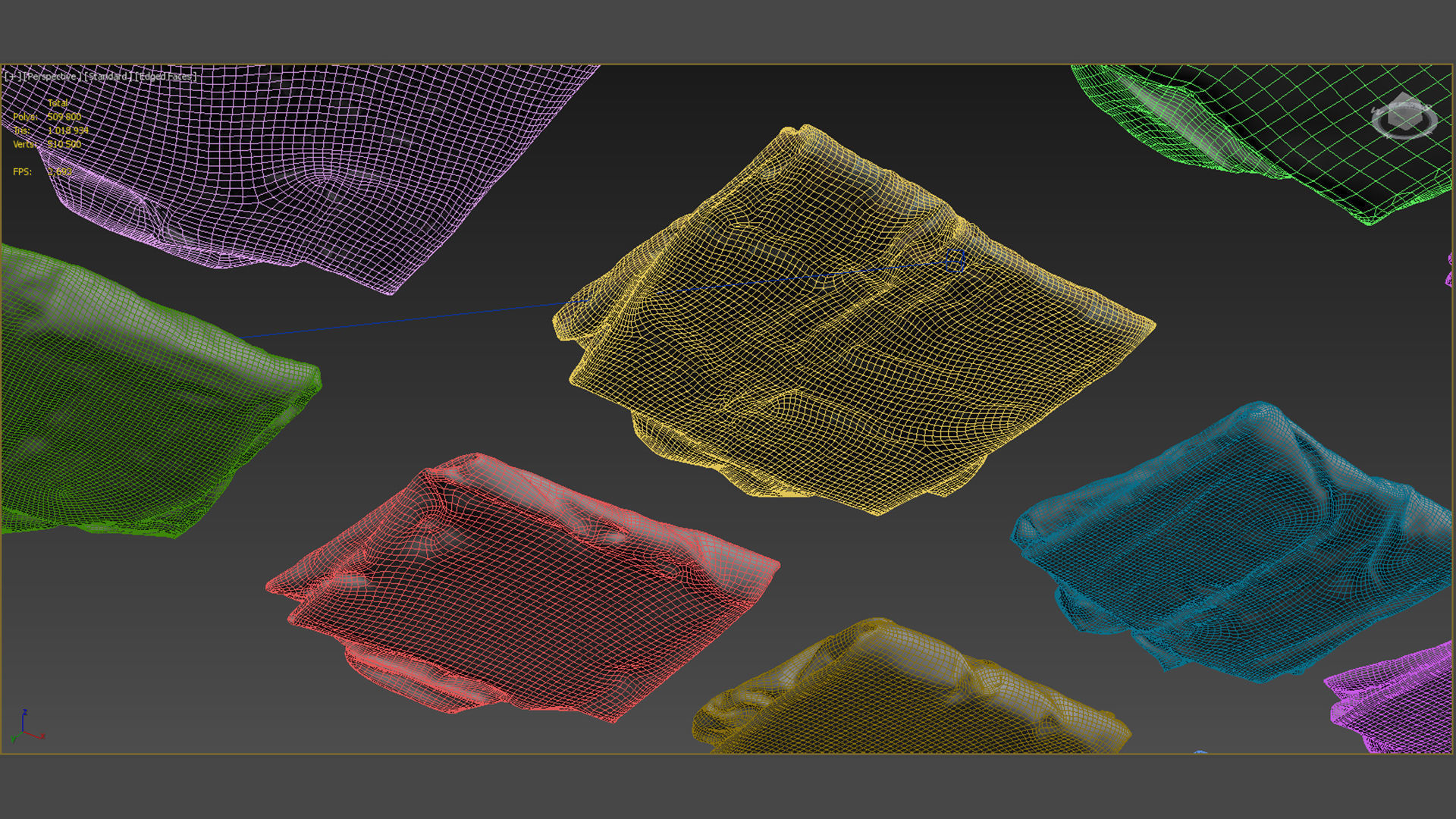 Folded polo and shirt collection Generic casual business 3D model_17