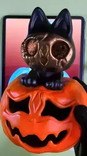 Pumcat - Pumkin Cat Halloween Decoration