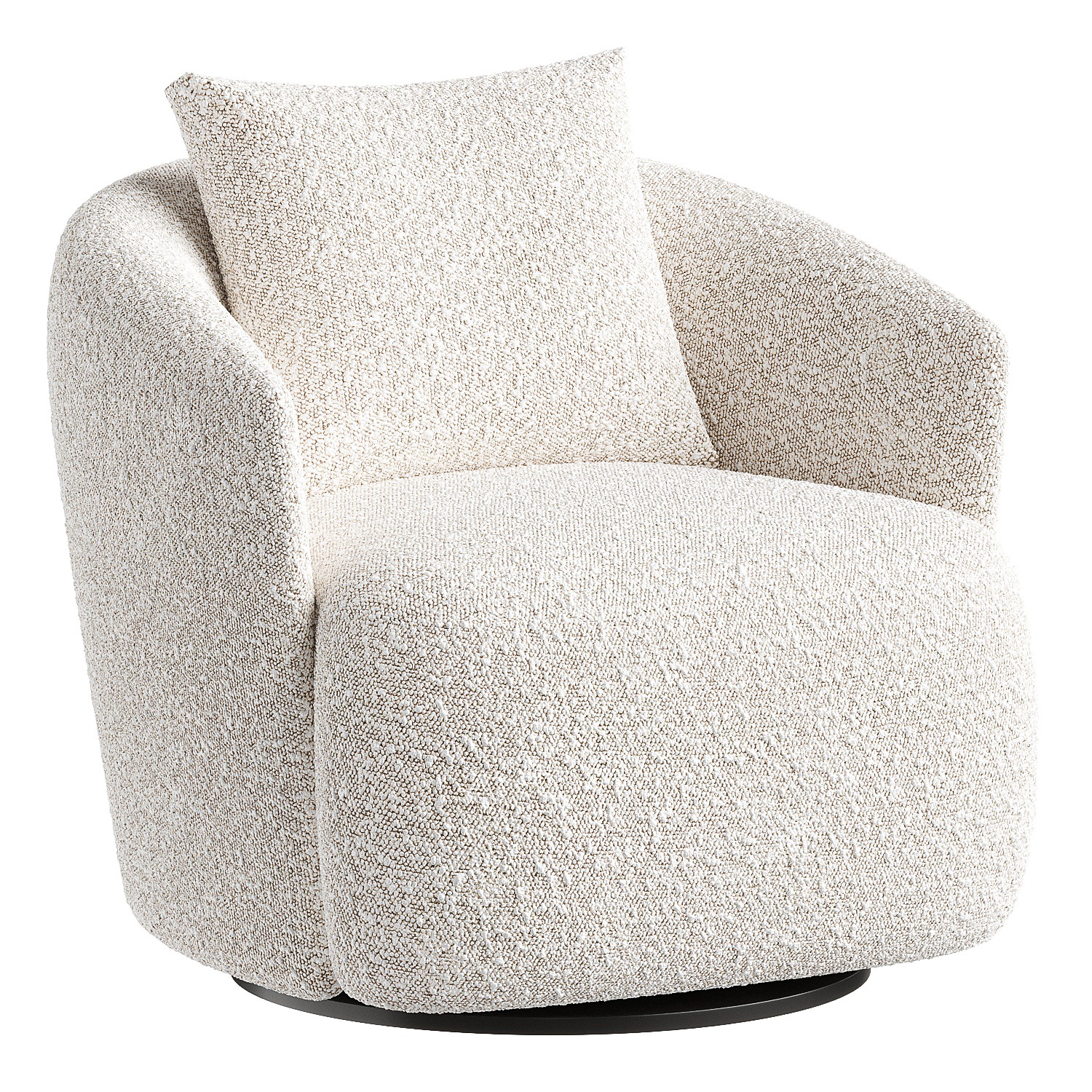 armchair leather 3D model_4