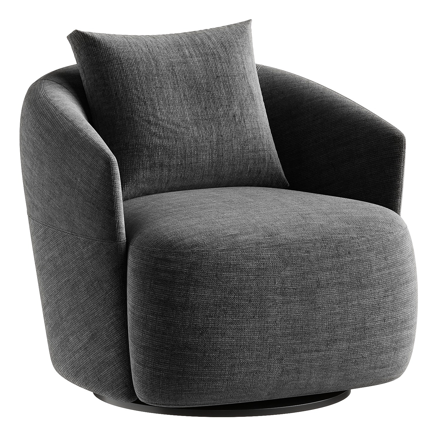 armchair leather 3D model_5