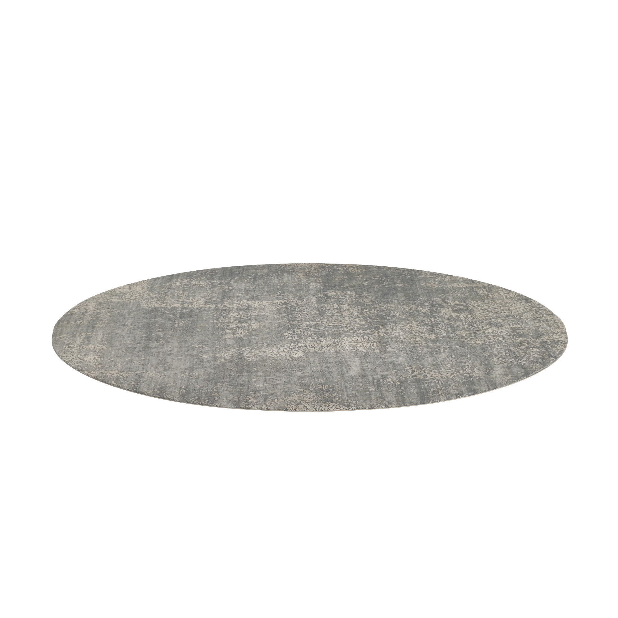 Holland Hand-Knotted Round Rug 3D model_2