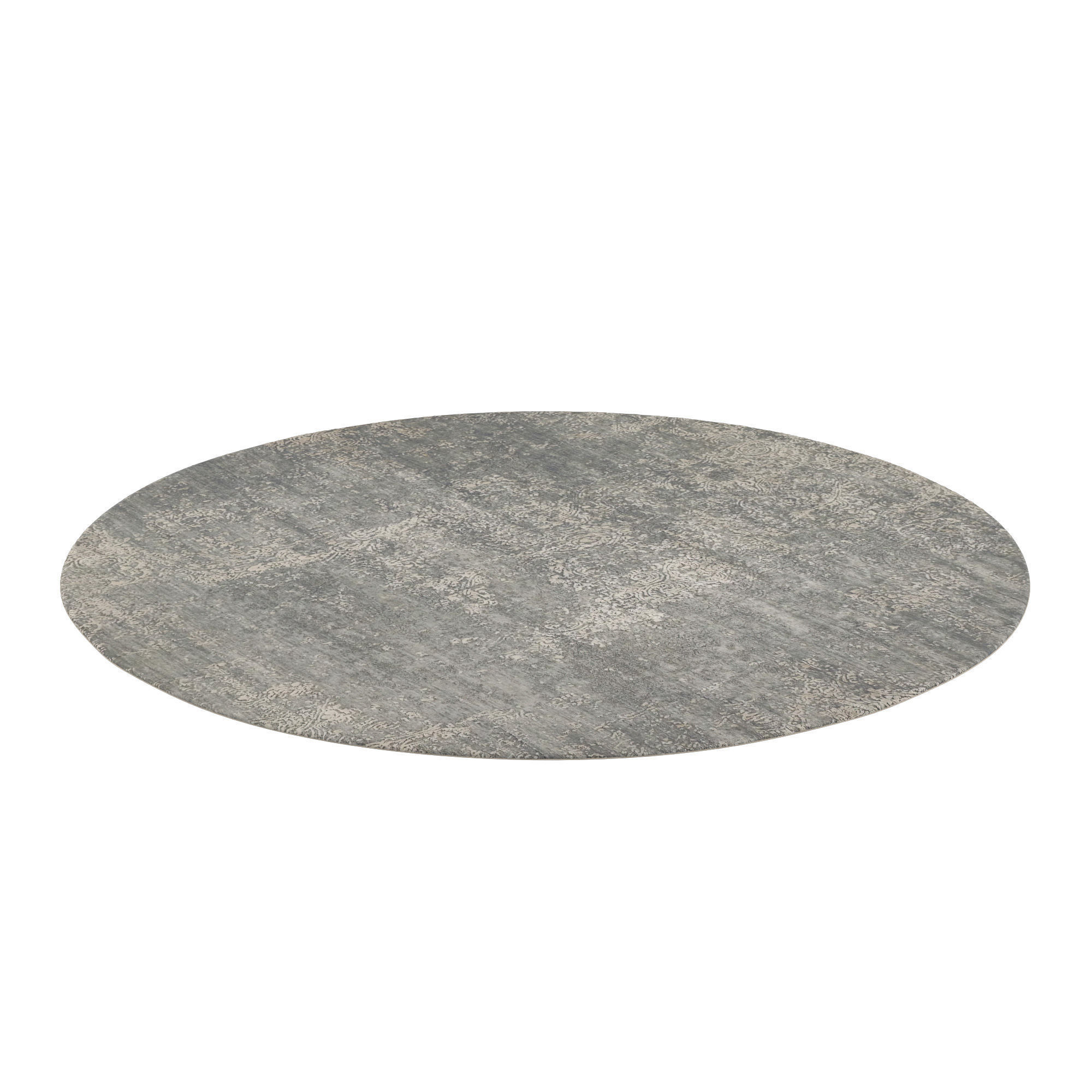 Holland Hand-Knotted Round Rug 3D model_1