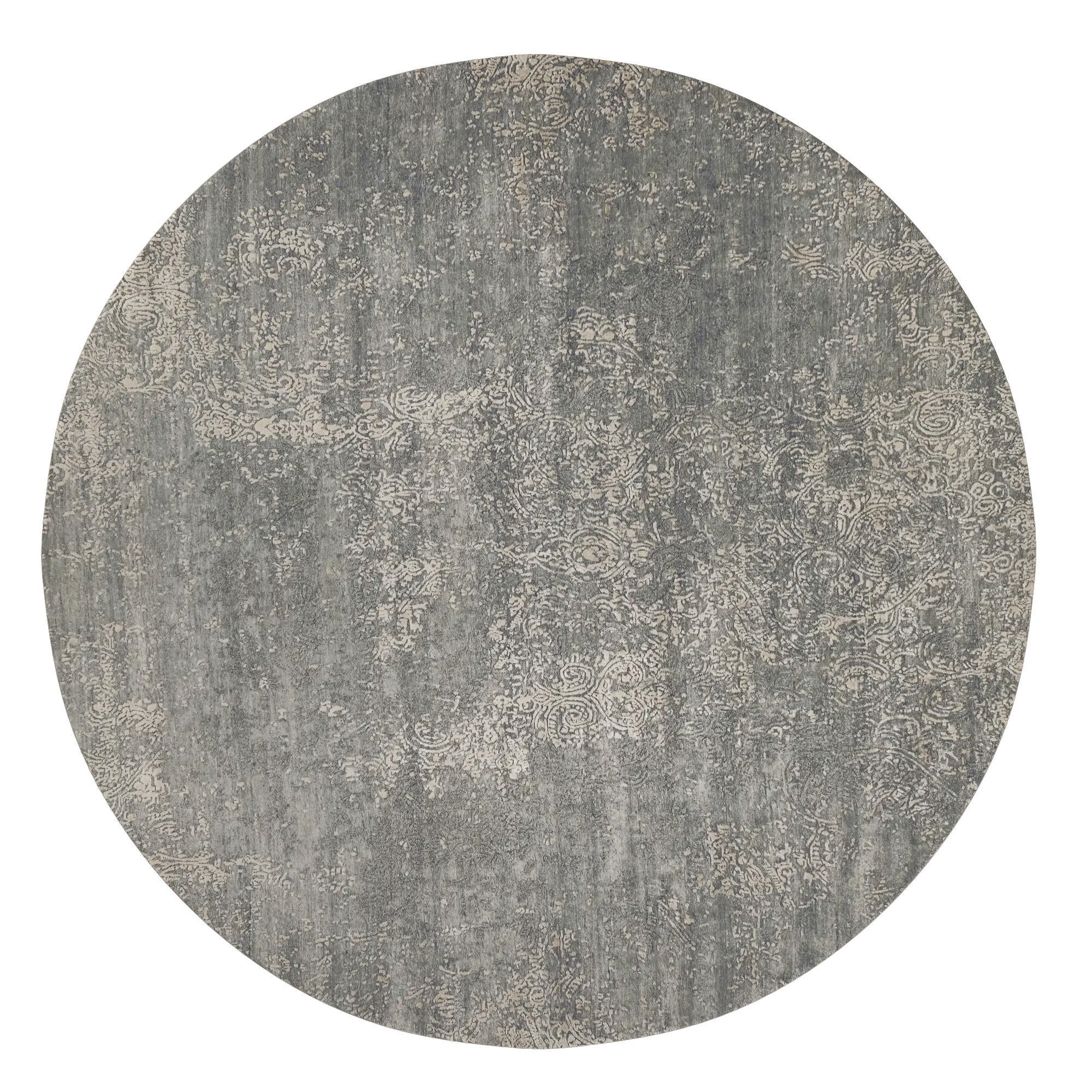 Holland Hand-Knotted Round Rug 3D model_3