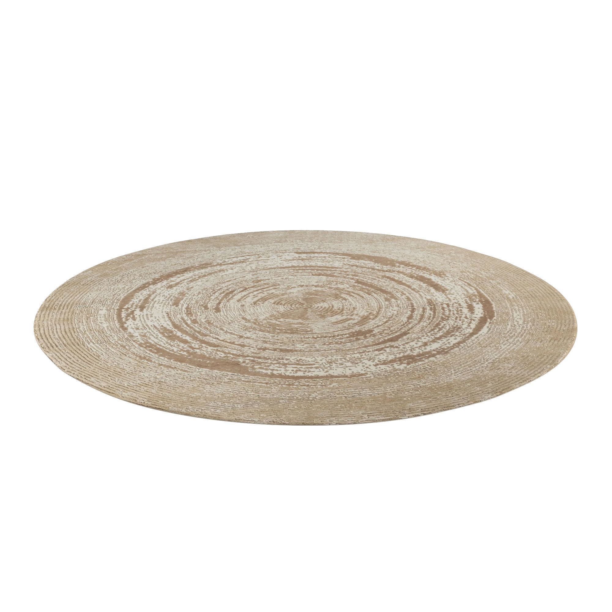  Lette Hand-Knotted Round Rug 3D model_1