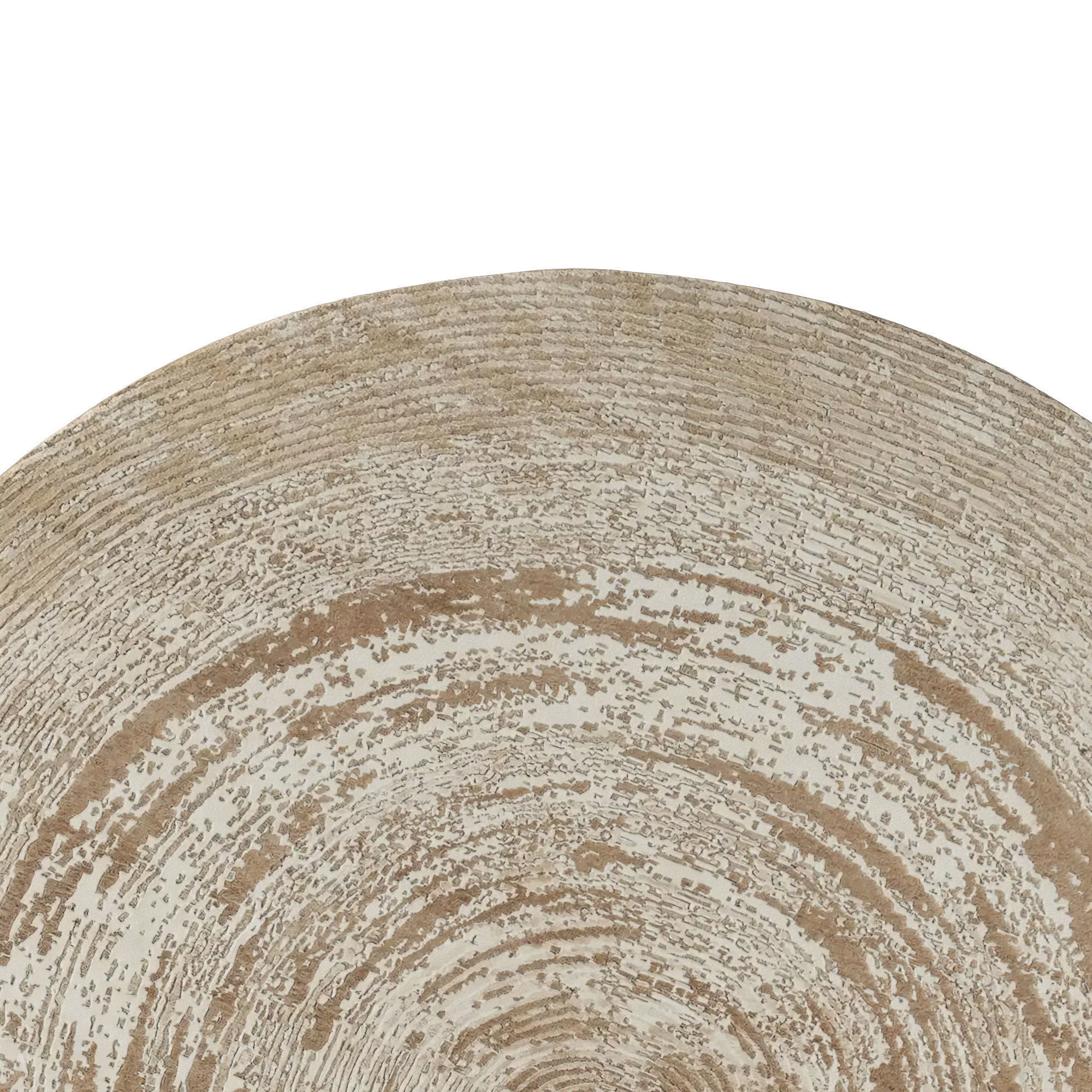  Lette Hand-Knotted Round Rug 3D model_4