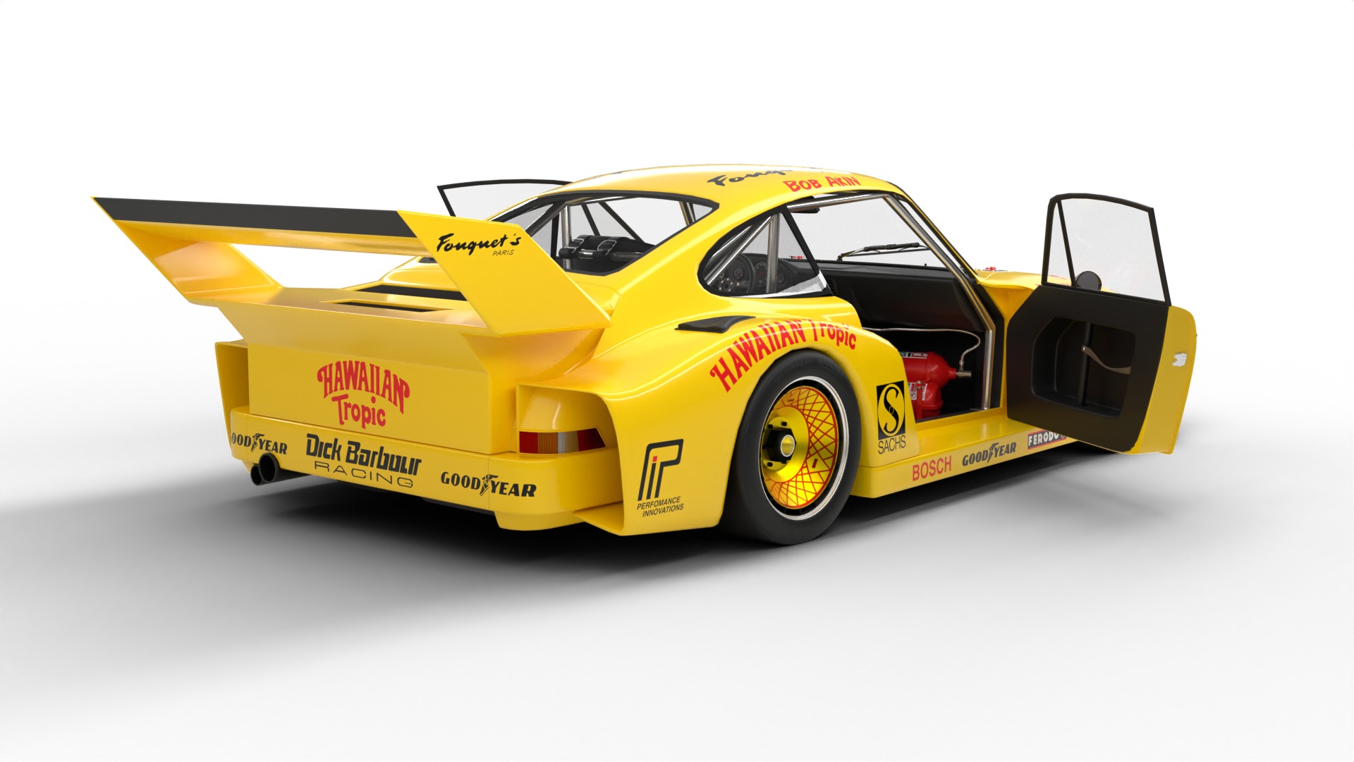 Pack Porsche 935 car HQ interior 3D Model Collection_18