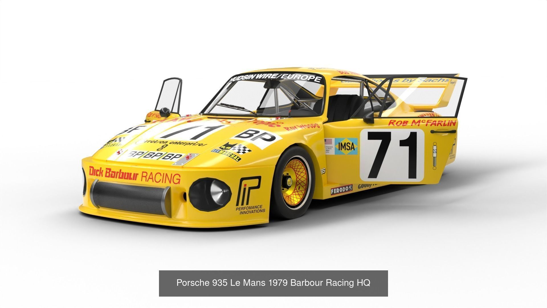 Pack Porsche 935 car HQ interior 3D Model Collection_8