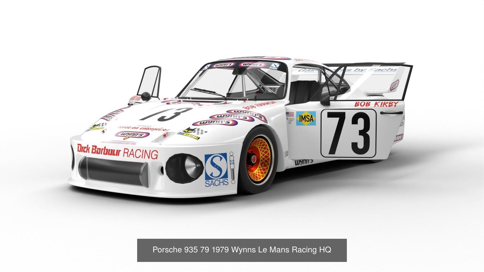 Pack Porsche 935 car HQ interior 3D Model Collection_7