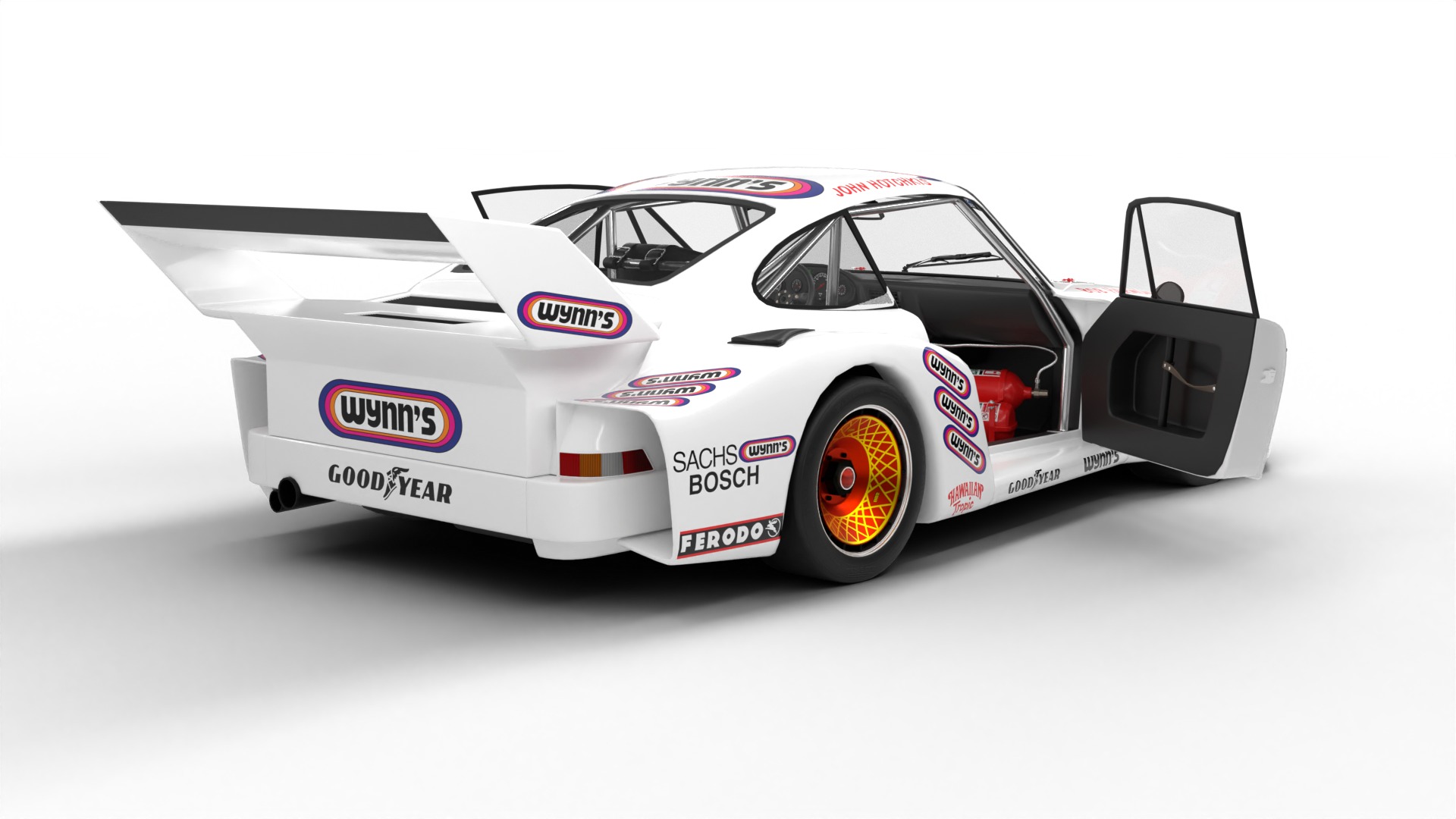 Pack Porsche 935 car HQ interior 3D Model Collection_17