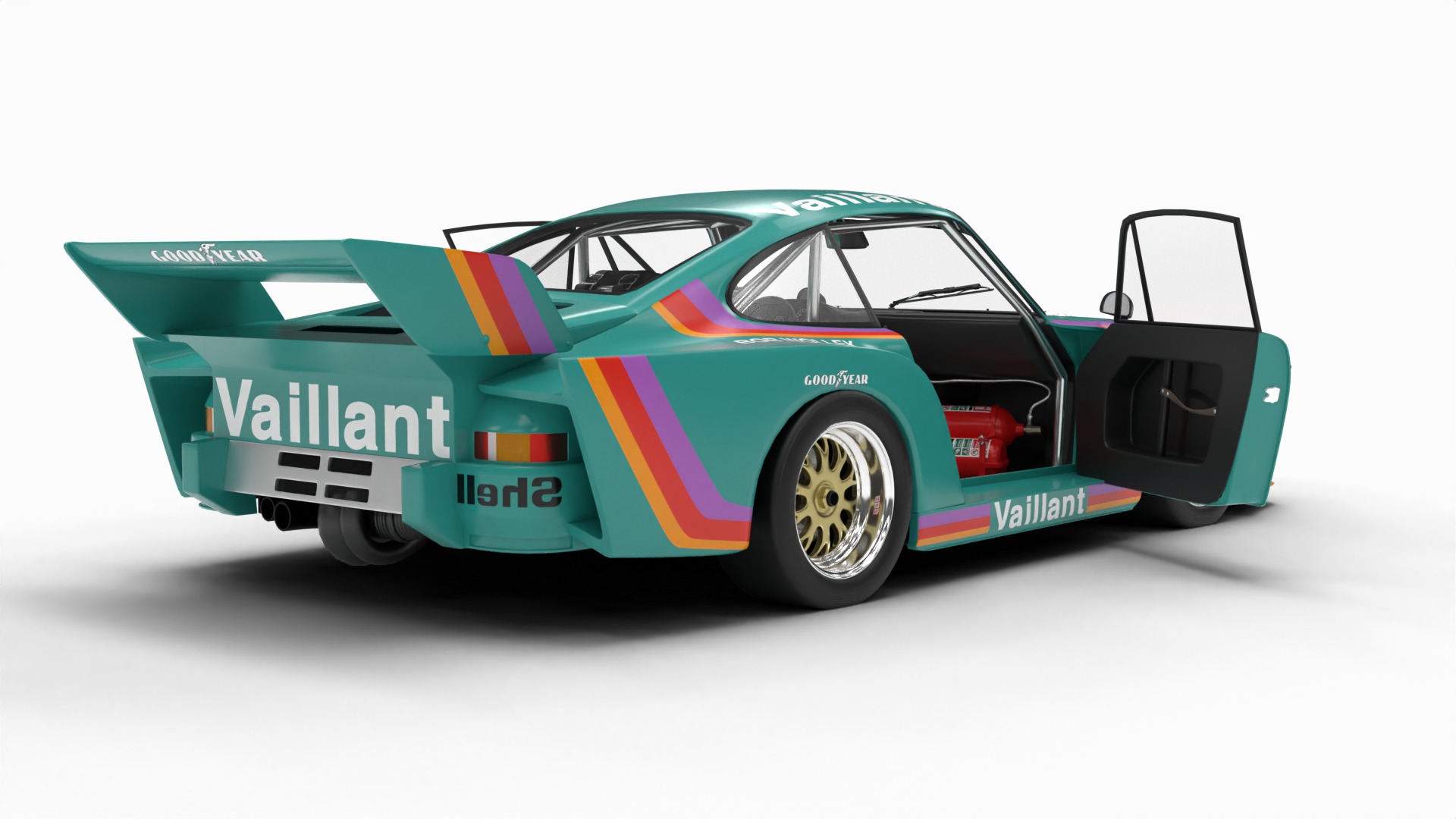 Pack Porsche 935 car HQ interior 3D Model Collection_15