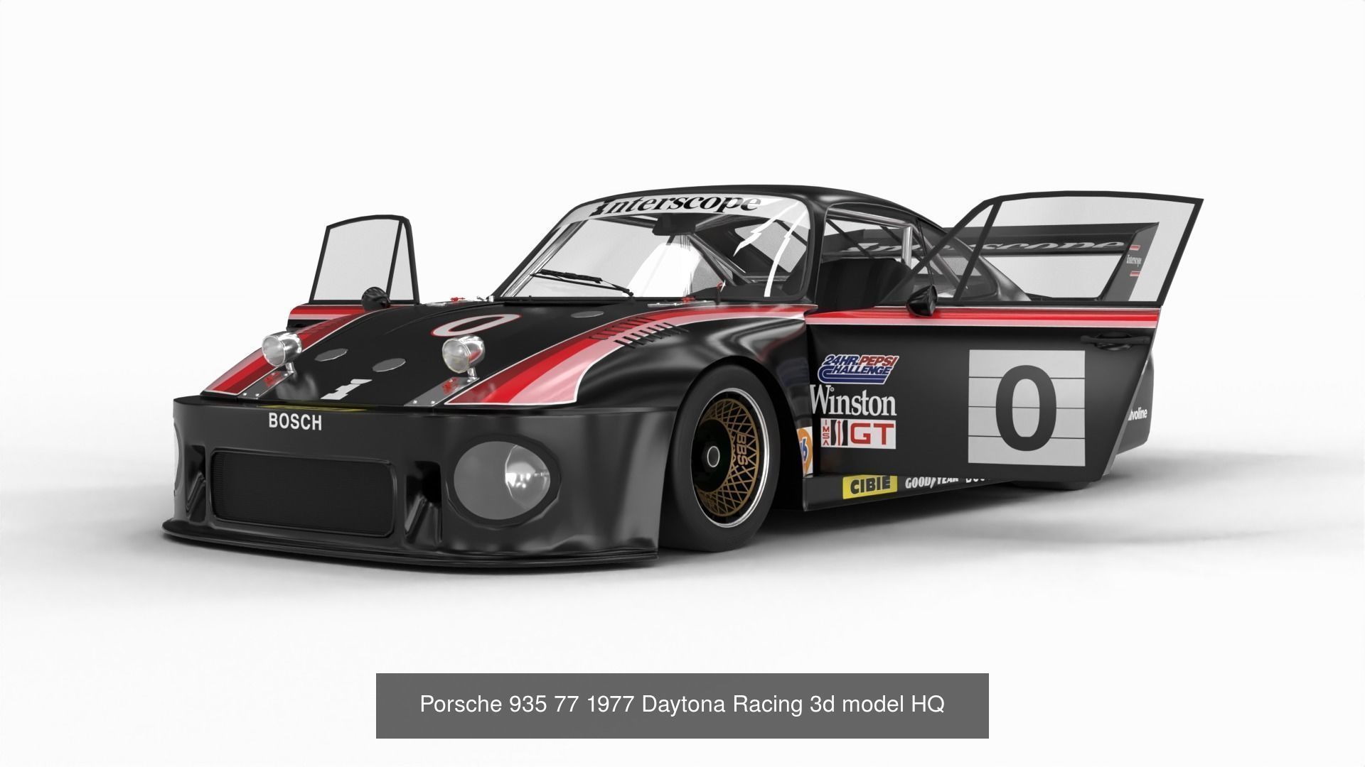 Pack Porsche 935 car HQ interior 3D Model Collection_3