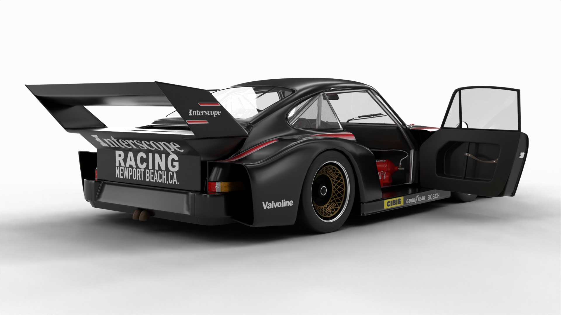 Pack Porsche 935 car HQ interior 3D Model Collection_13