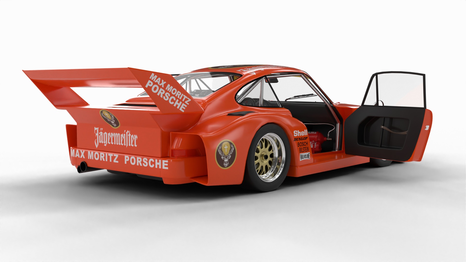 Pack Porsche 935 car HQ interior 3D Model Collection_12