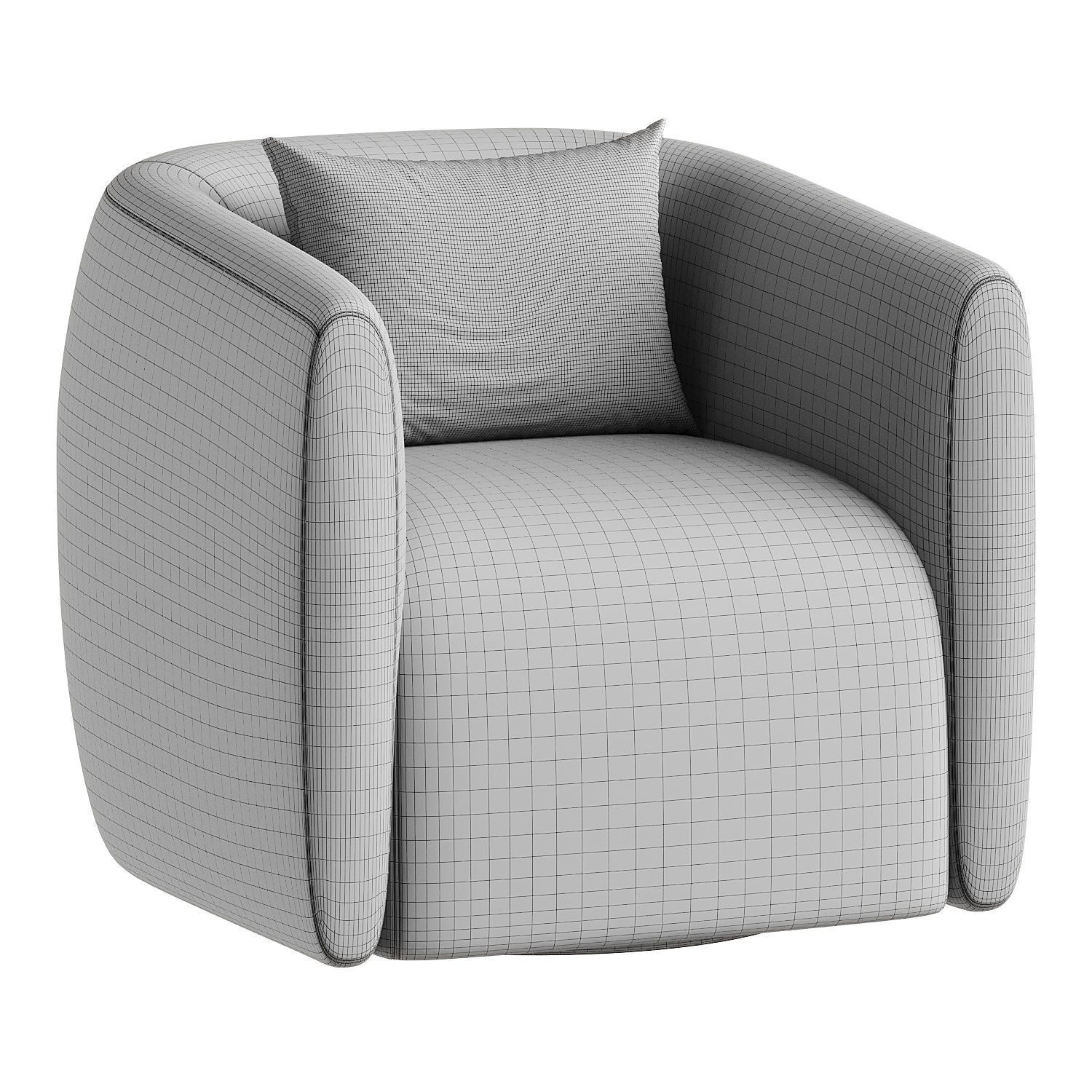 armchair 25 3D model_6