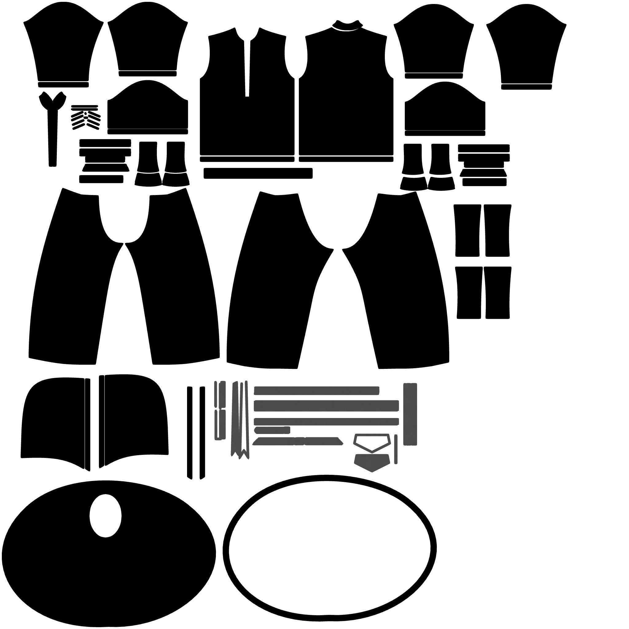 Men s historical dress model 3D model_11