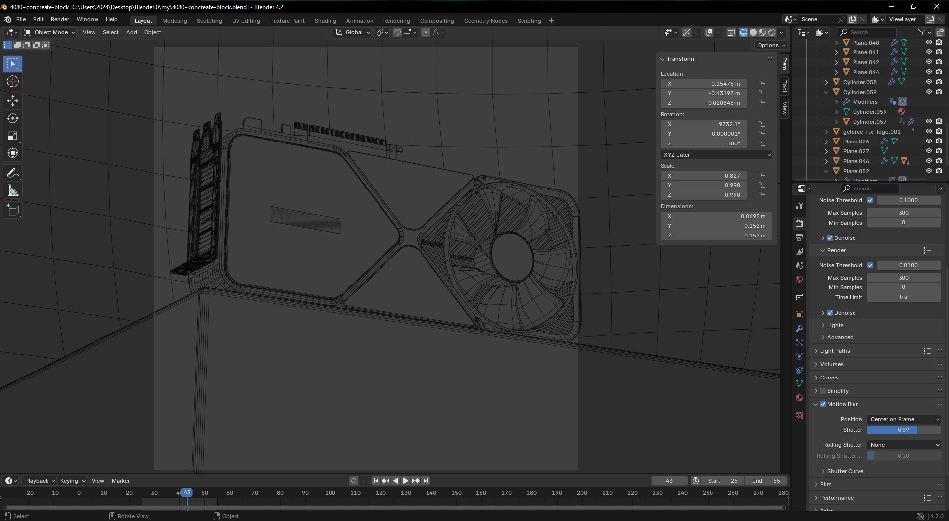 Nvidia RTX 4080 Founders Edition  3D model_4
