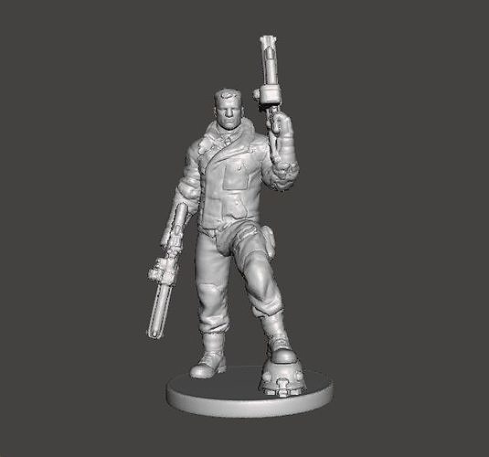 BJ BLAZKOWICZ ART MINIATURE MODEL FIGURE FOR SCIFI GAMES RPG DND 3D print model