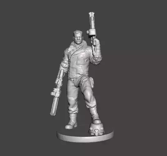 BJ BLAZKOWICZ ART MINIATURE MODEL FIGURE FOR SCIFI GAMES RPG DND