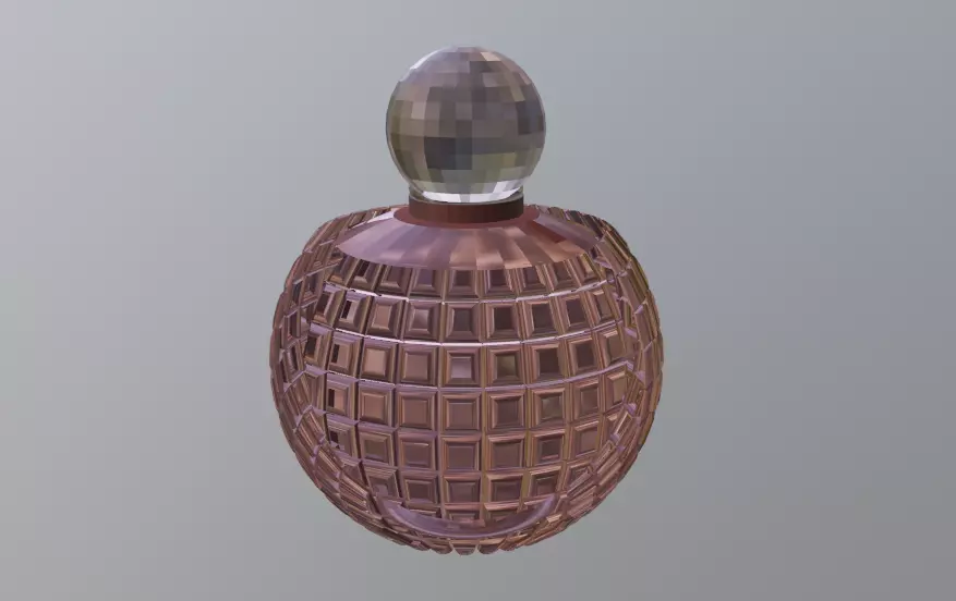 Perfume Atomizer Low-poly 3D model_0
