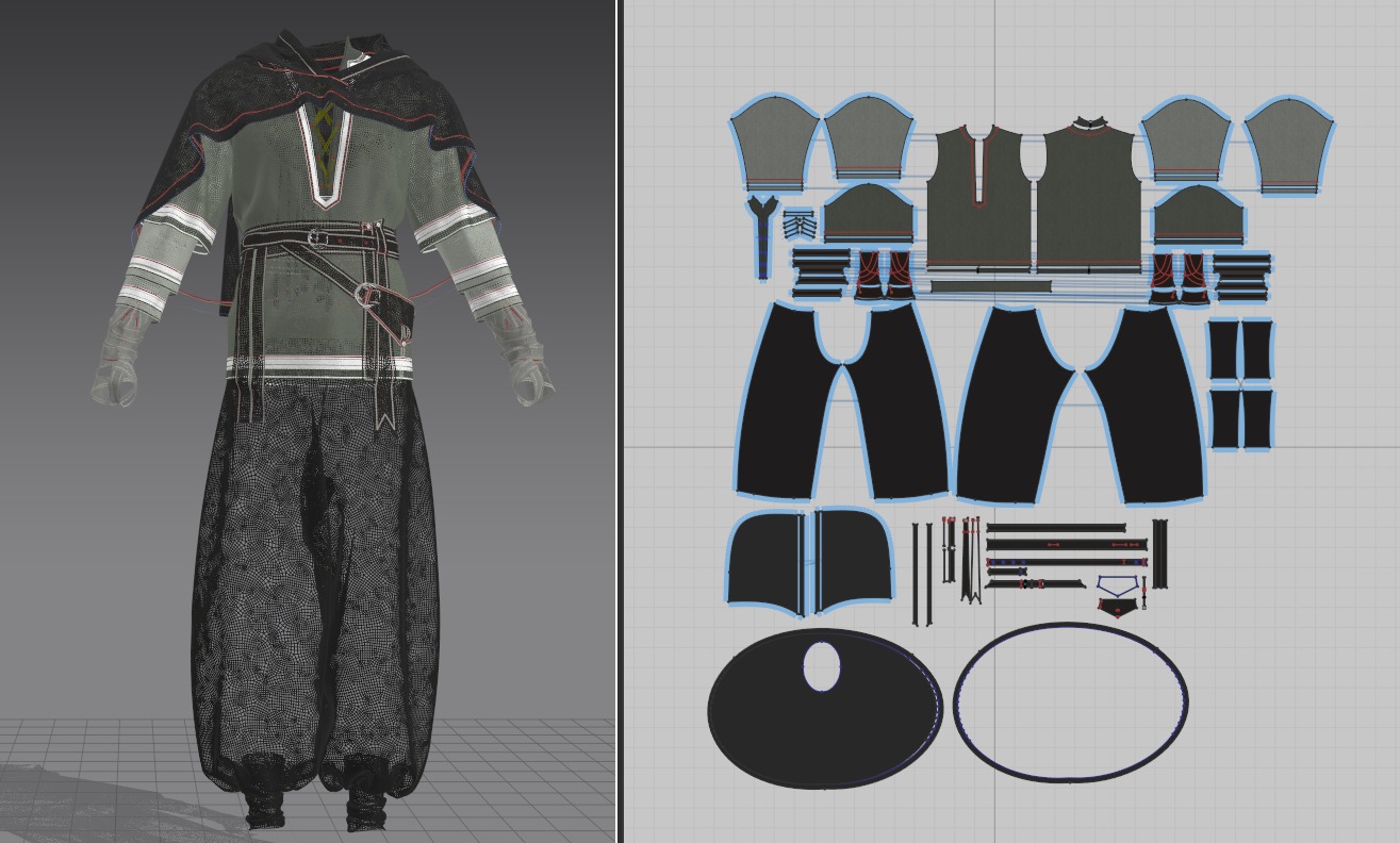 Medieval model of man and woman 3D Model Collection_13