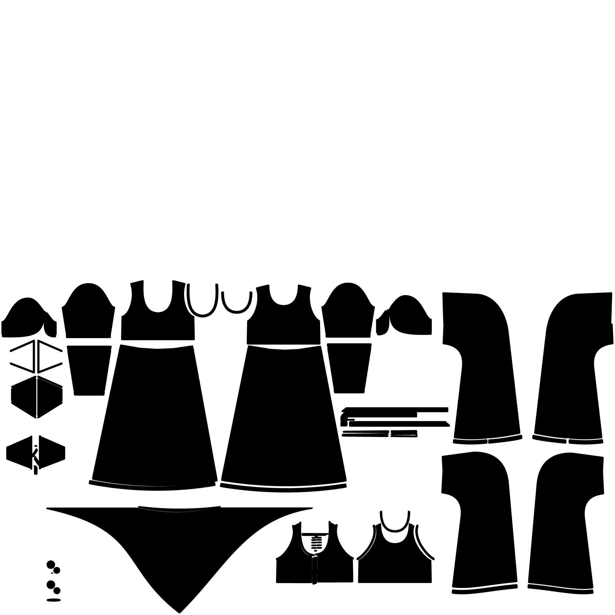 Medieval model of man and woman 3D Model Collection_9