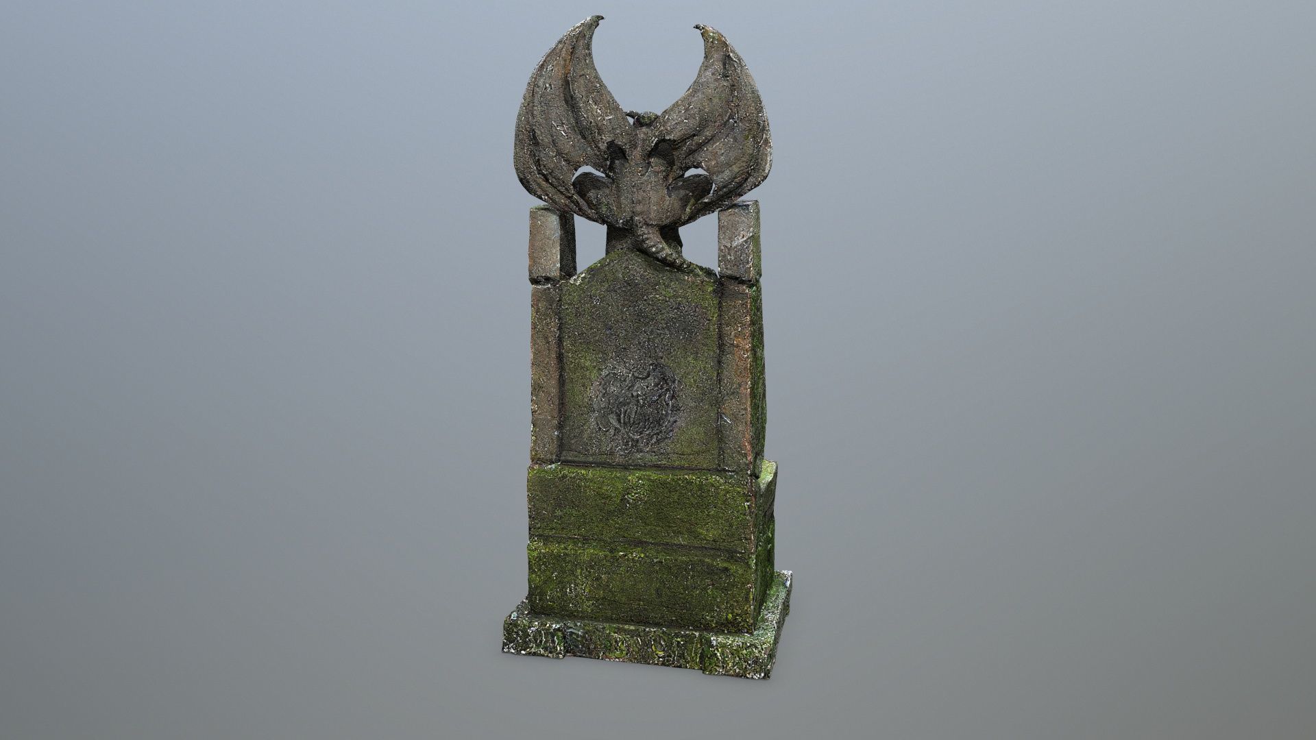 Devil Stone Throne Low-poly 3D model_7