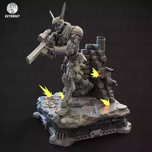 Killer Plankton 100mm and 32mm 3D print model