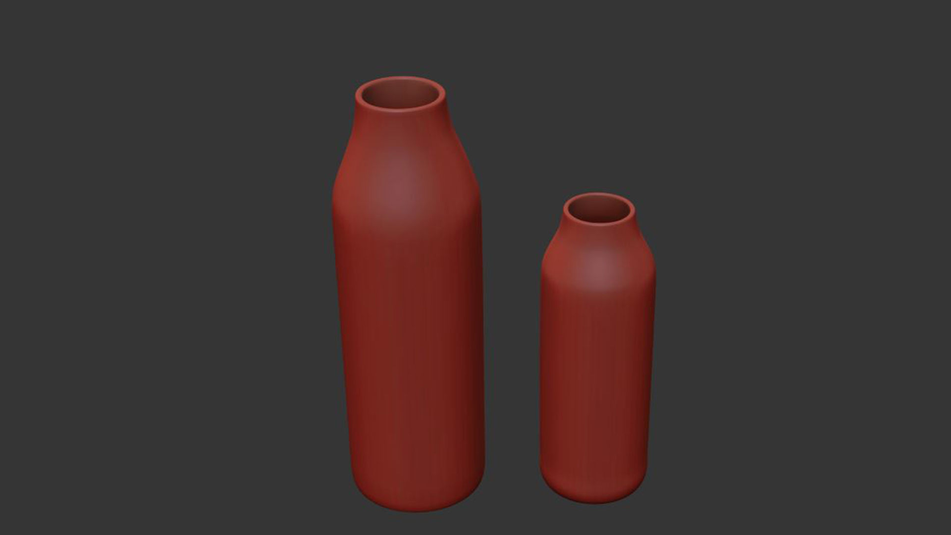 Textured Ceramic Vase 2 3D model_6