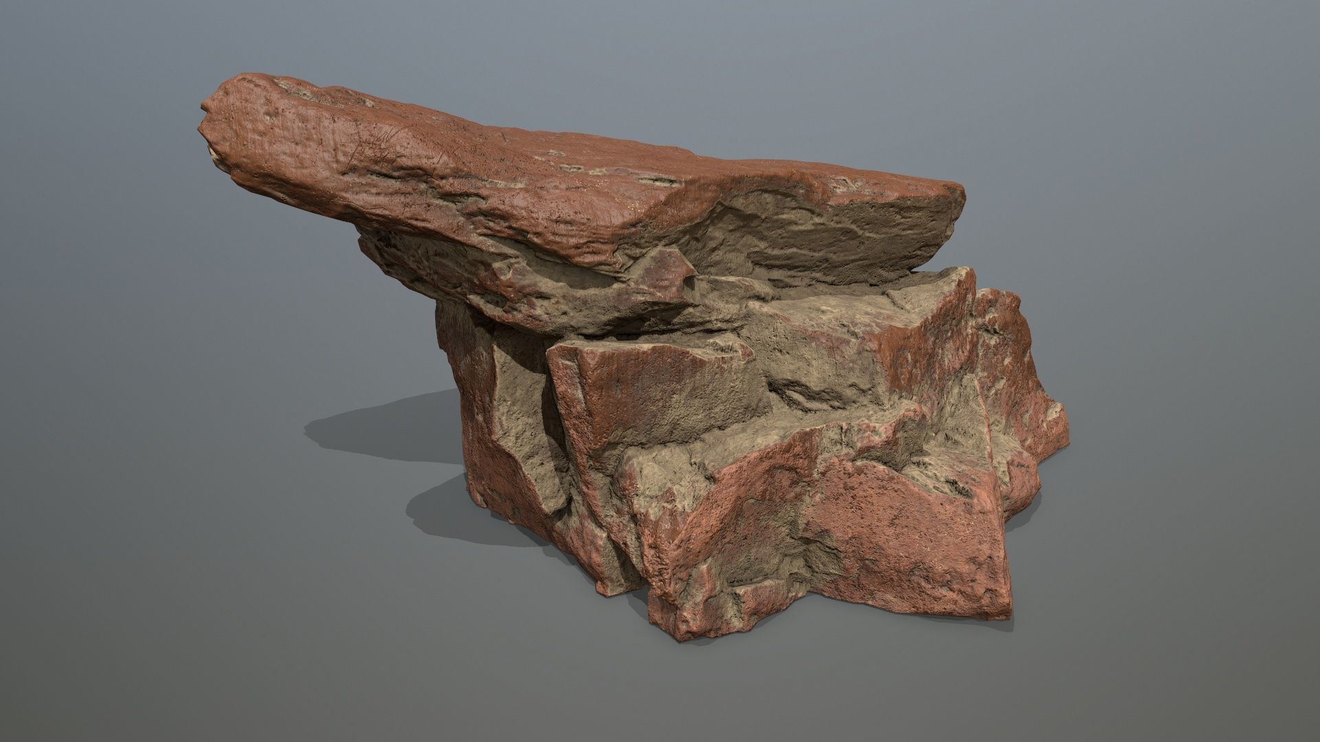 desert rocks Low-poly 3D model_20