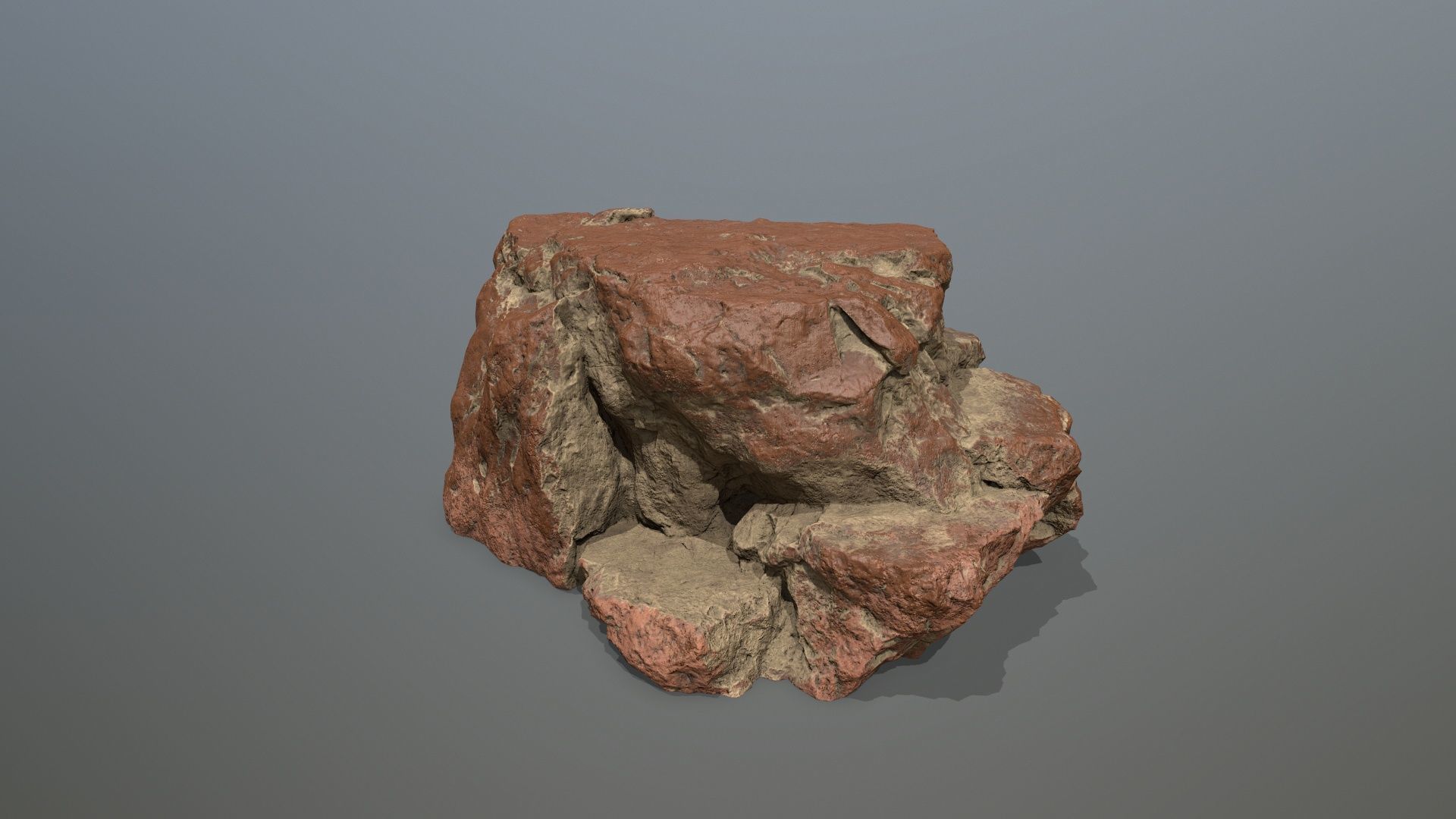 desert rocks Low-poly 3D model_17