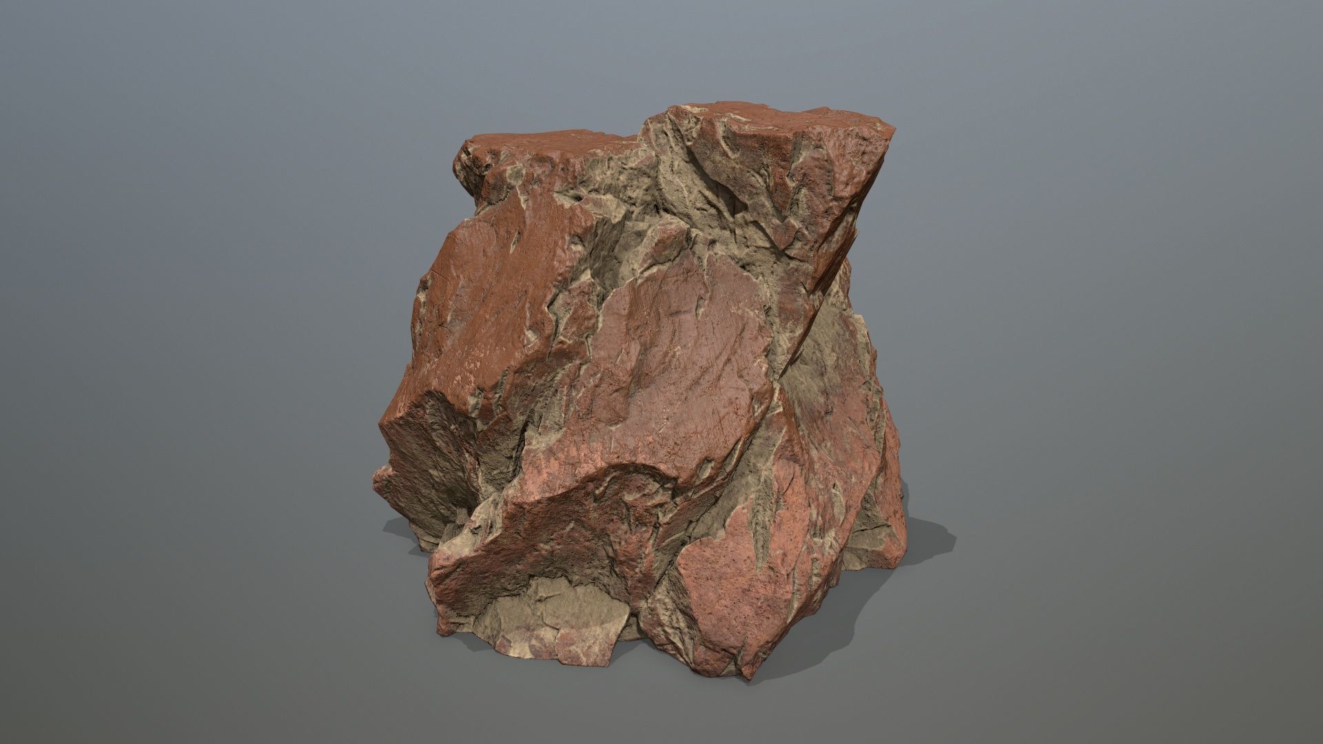 desert rocks Low-poly 3D model_13
