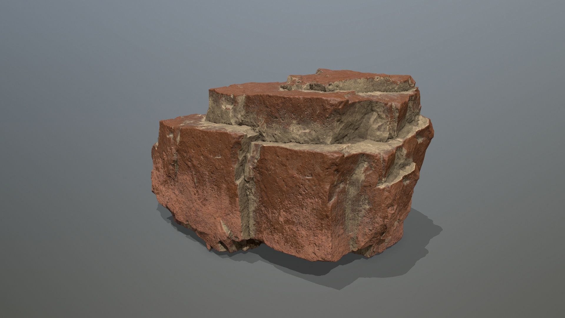 desert rocks Low-poly 3D model_21