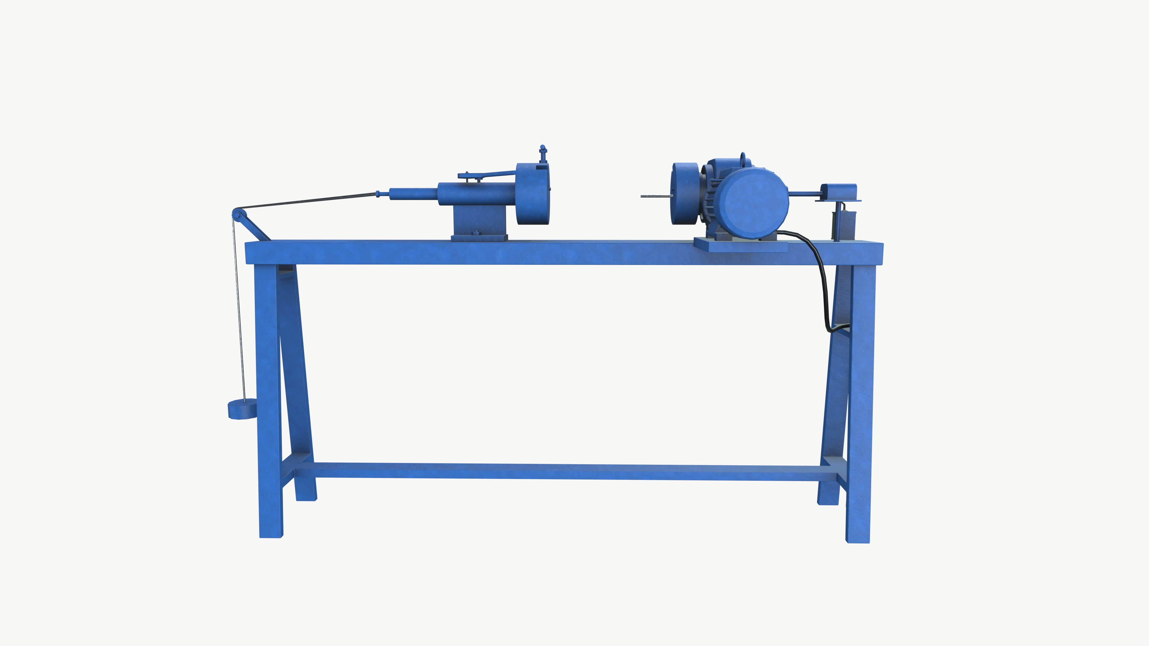 Small Winding Machine Low-poly 3D model_2