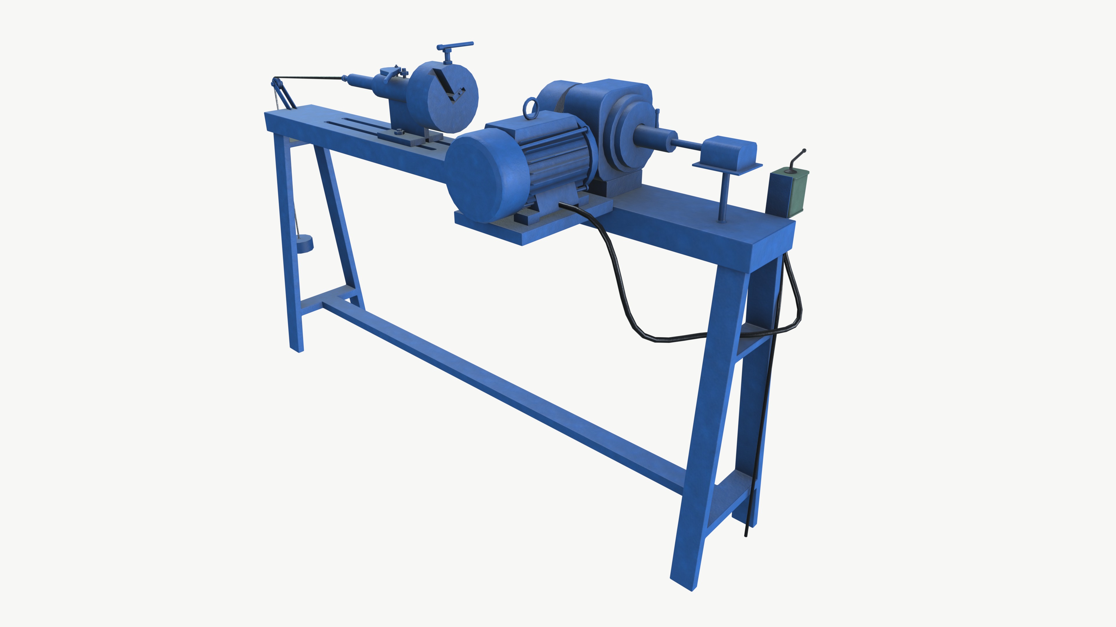 Small Winding Machine Low-poly 3D model_3