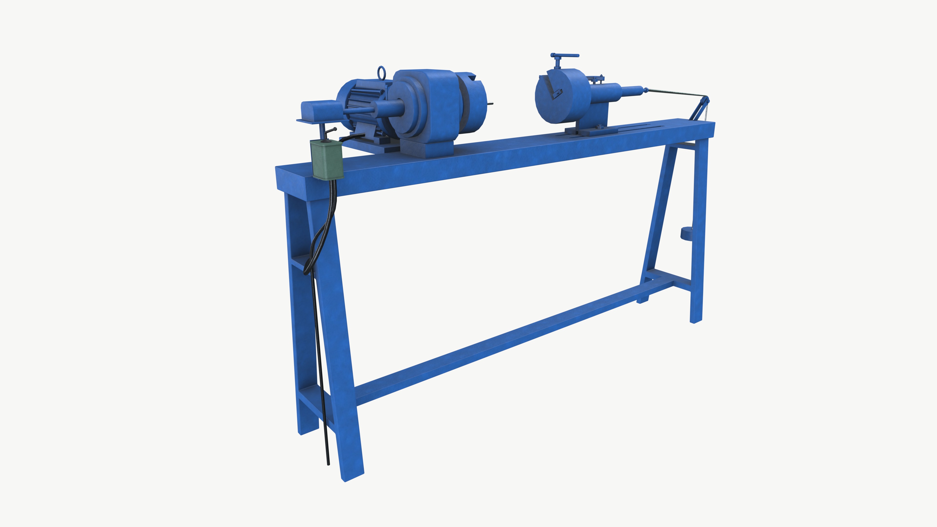 Small Winding Machine Low-poly 3D model_4