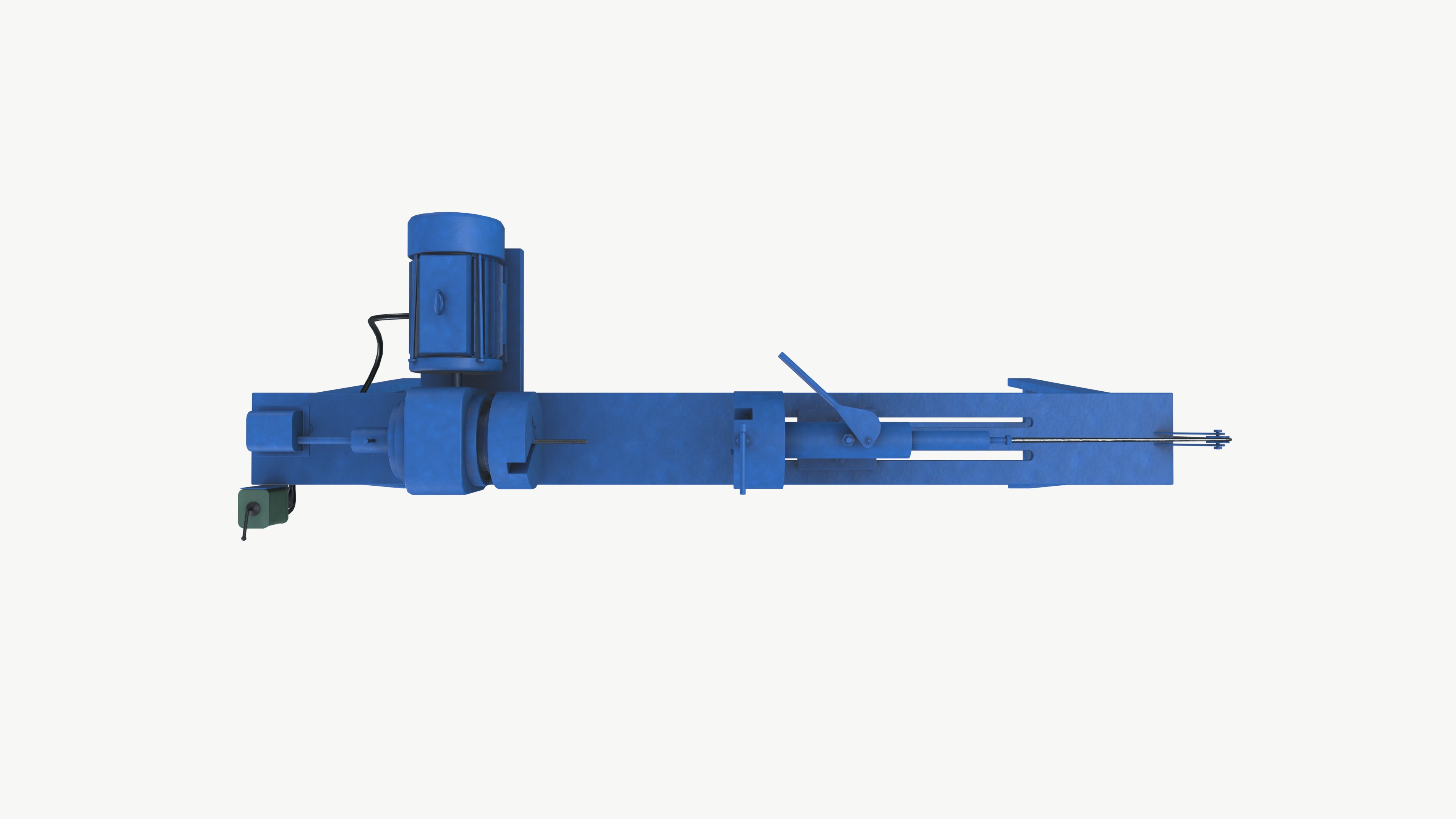 Small Winding Machine Low-poly 3D model_5