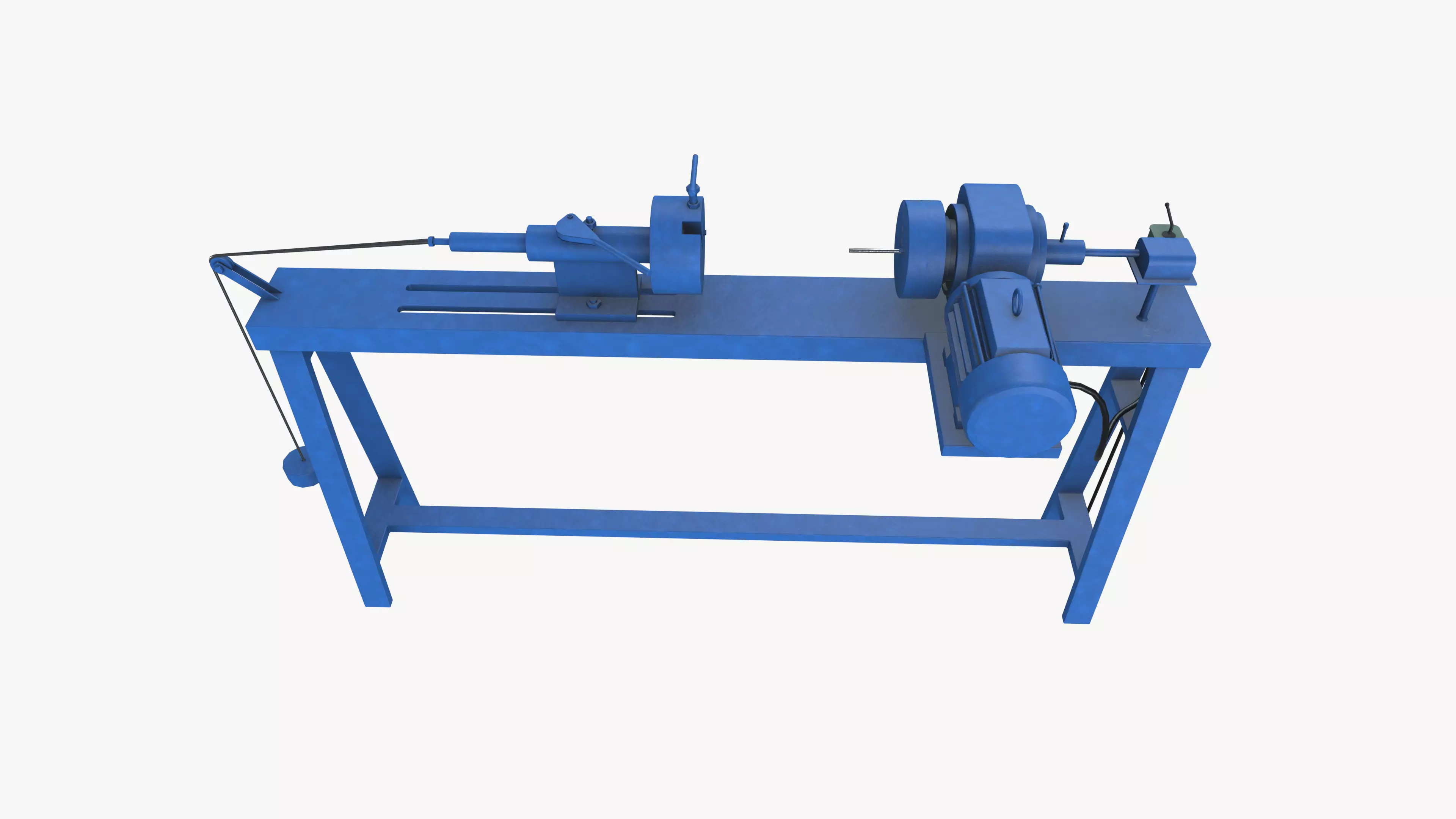 Small Winding Machine Low-poly 3D model_0