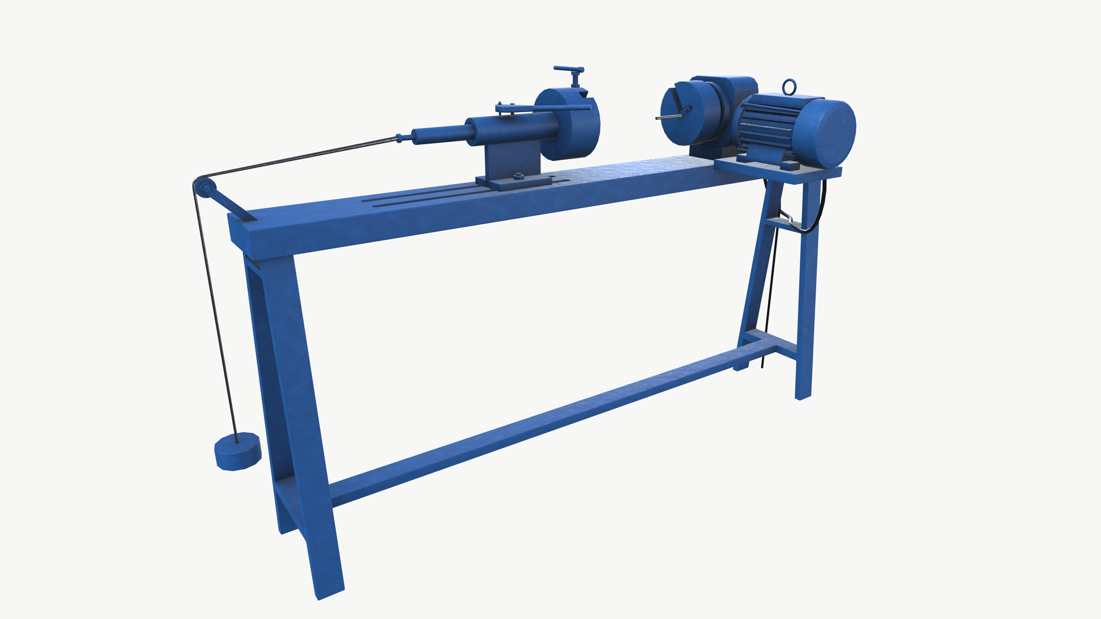 Small Winding Machine Low-poly 3D model_7