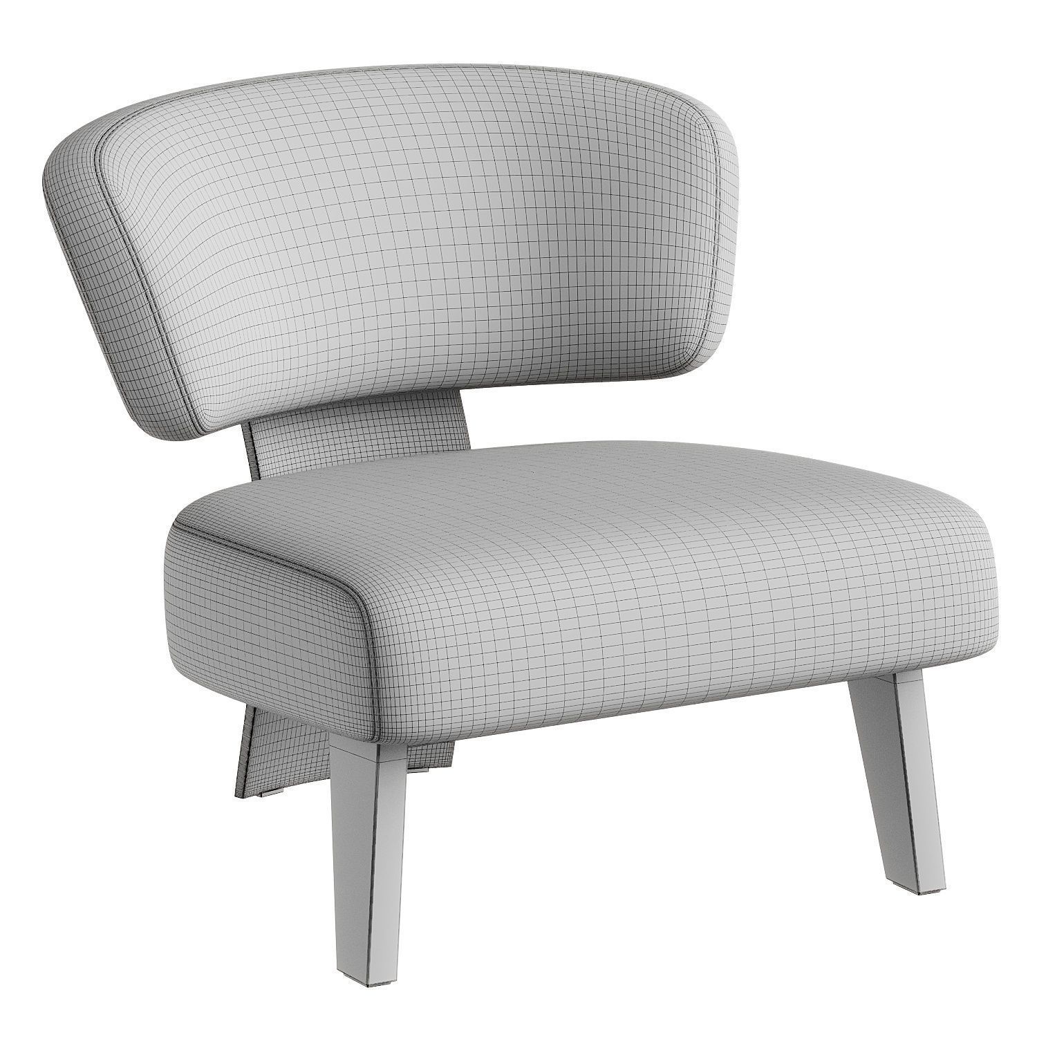 armchair easy 3D model_6