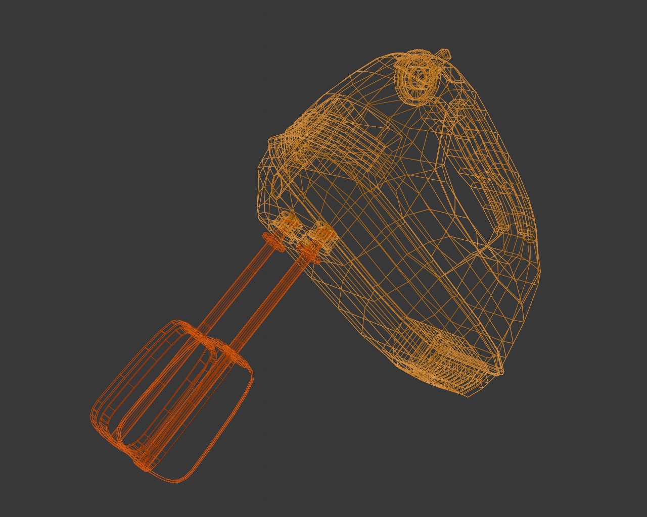 Hand Mixer 3D model_3