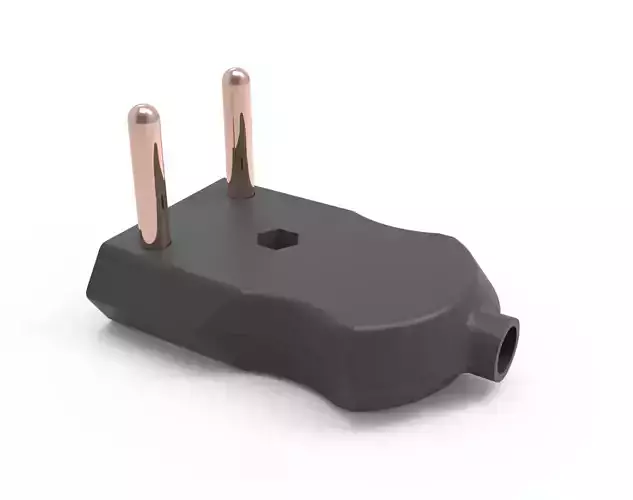 Cable Plug Straight or Right Angled 3D model