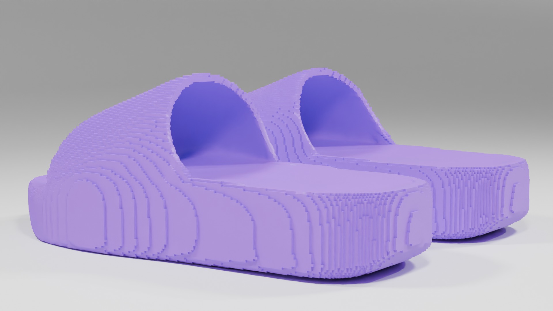 Cubic Slippers 3D print model_2