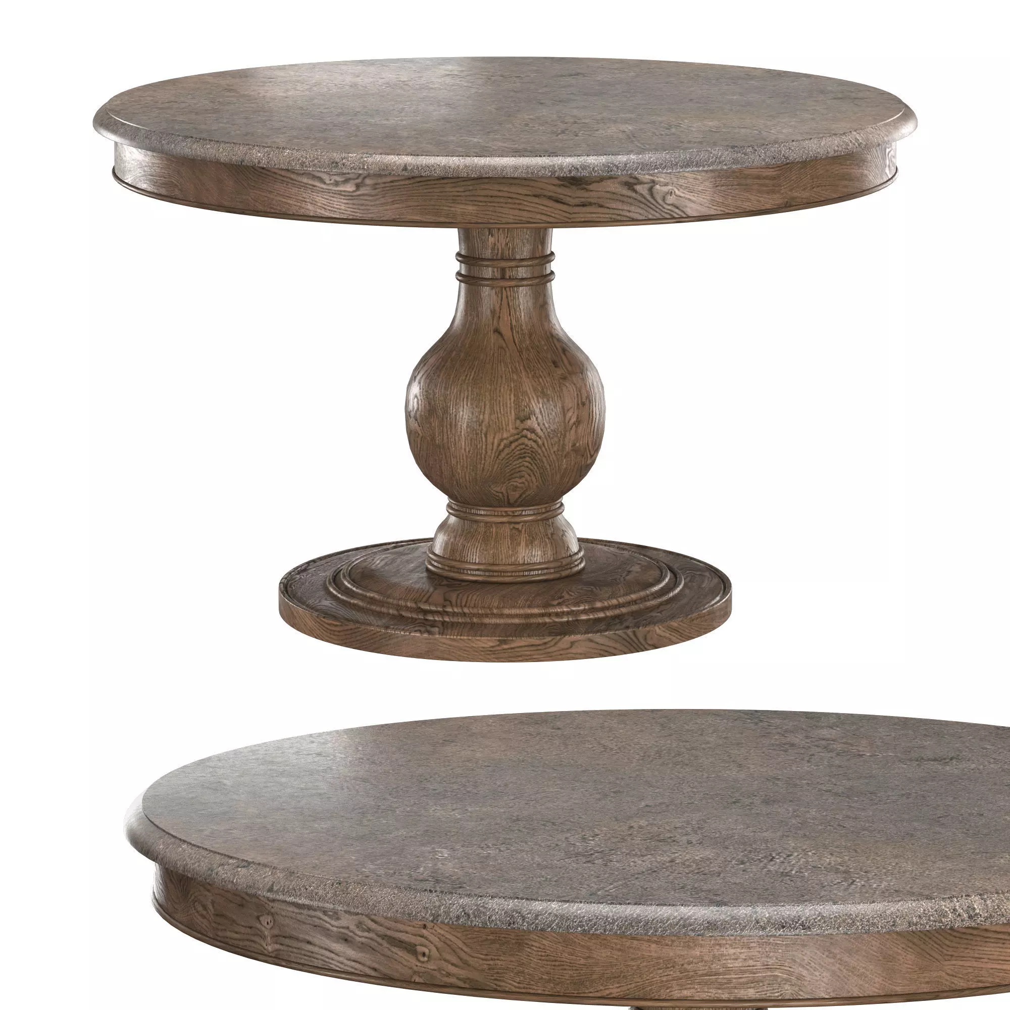 Luca Dining Table BLUESTONE 3D model_0