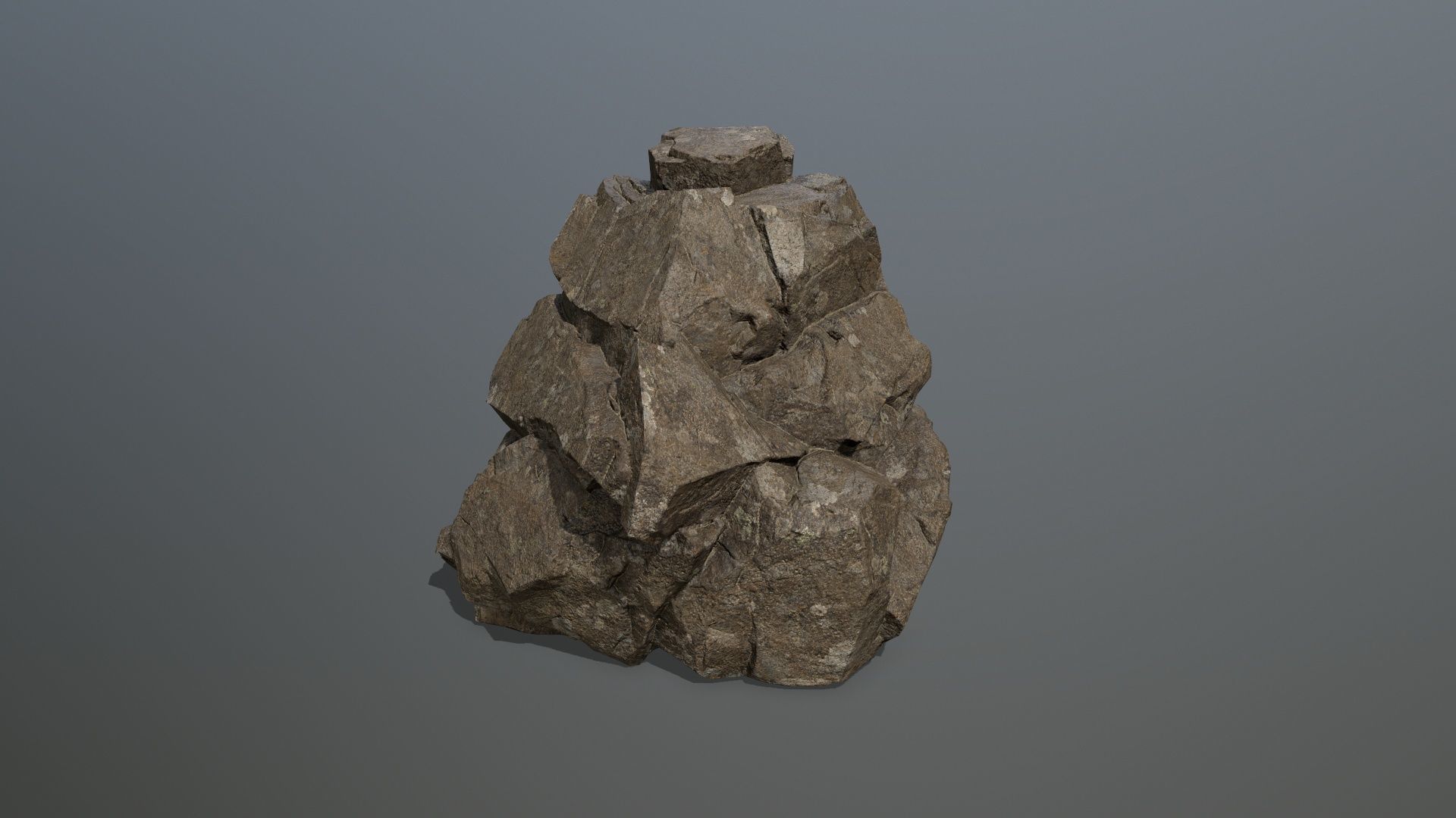desert rocks Low-poly 3D model_8