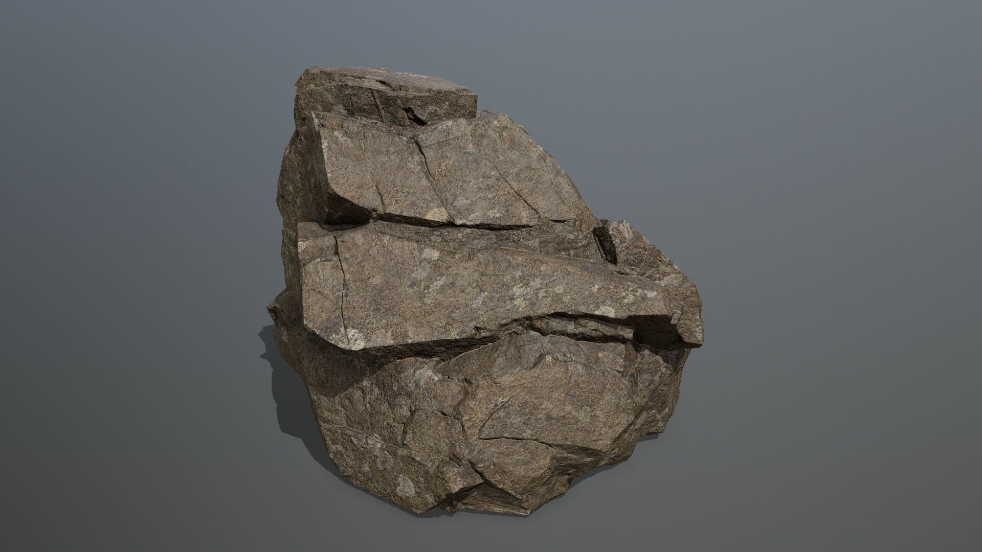 desert rocks Low-poly 3D model_3
