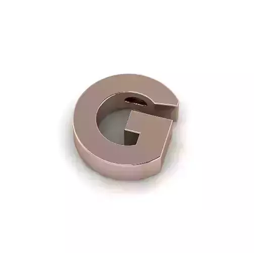 Letter G Pendant Model 6207