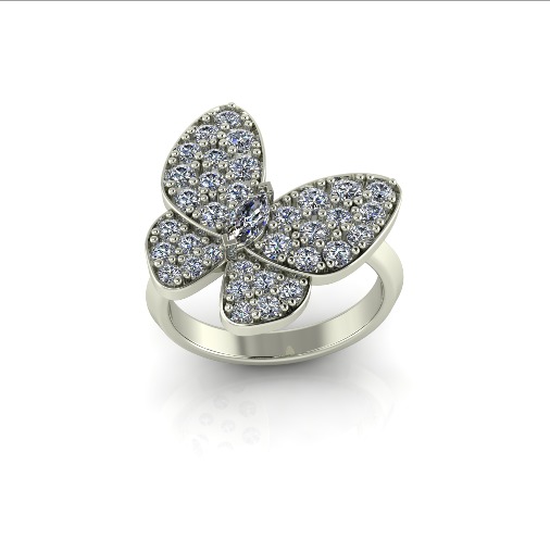 Ring Butterfly Model 6201 3D print model_1